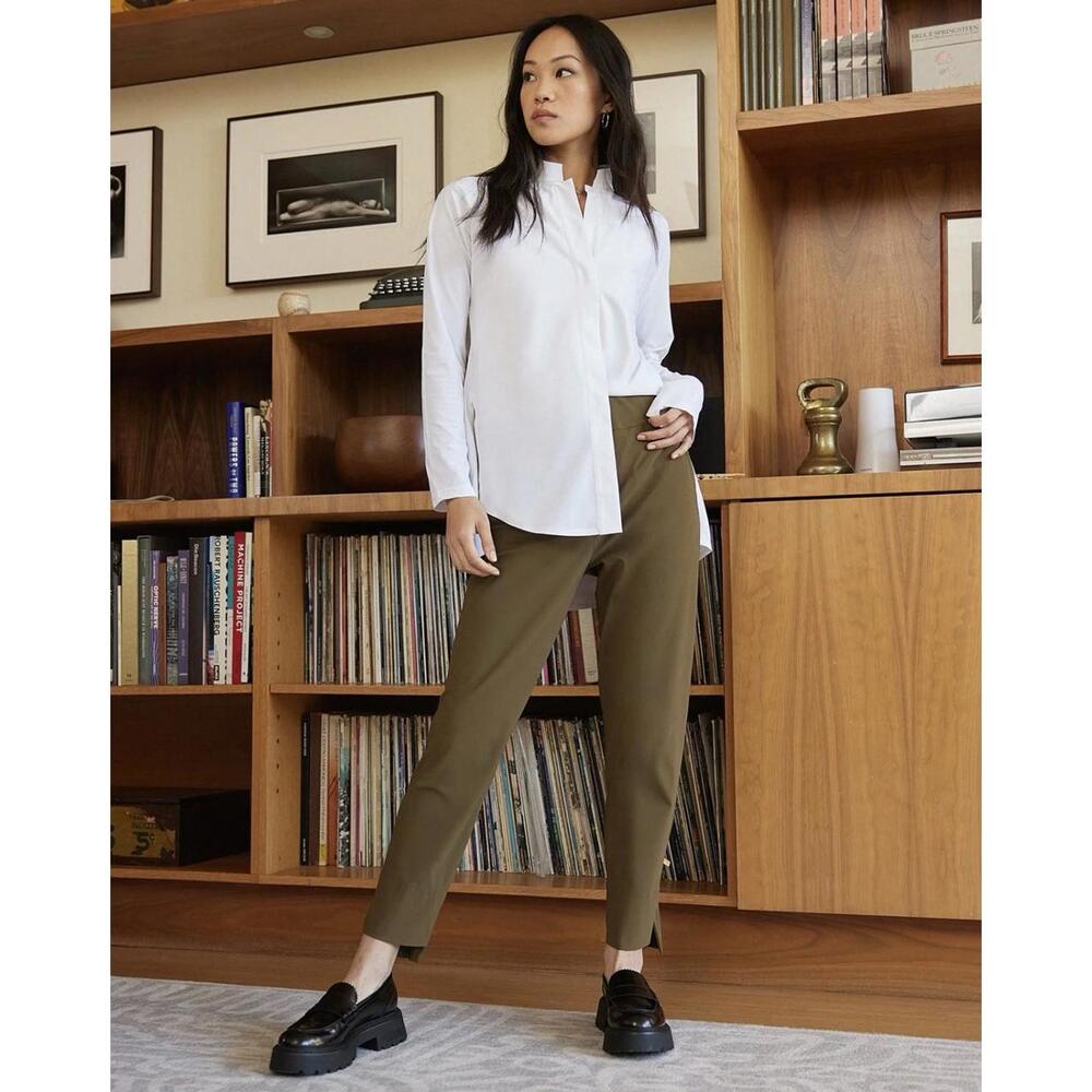 Aday Women’s Modern Chic Elevated Something Borrowed‎ Loose Fit Minimalist Tee